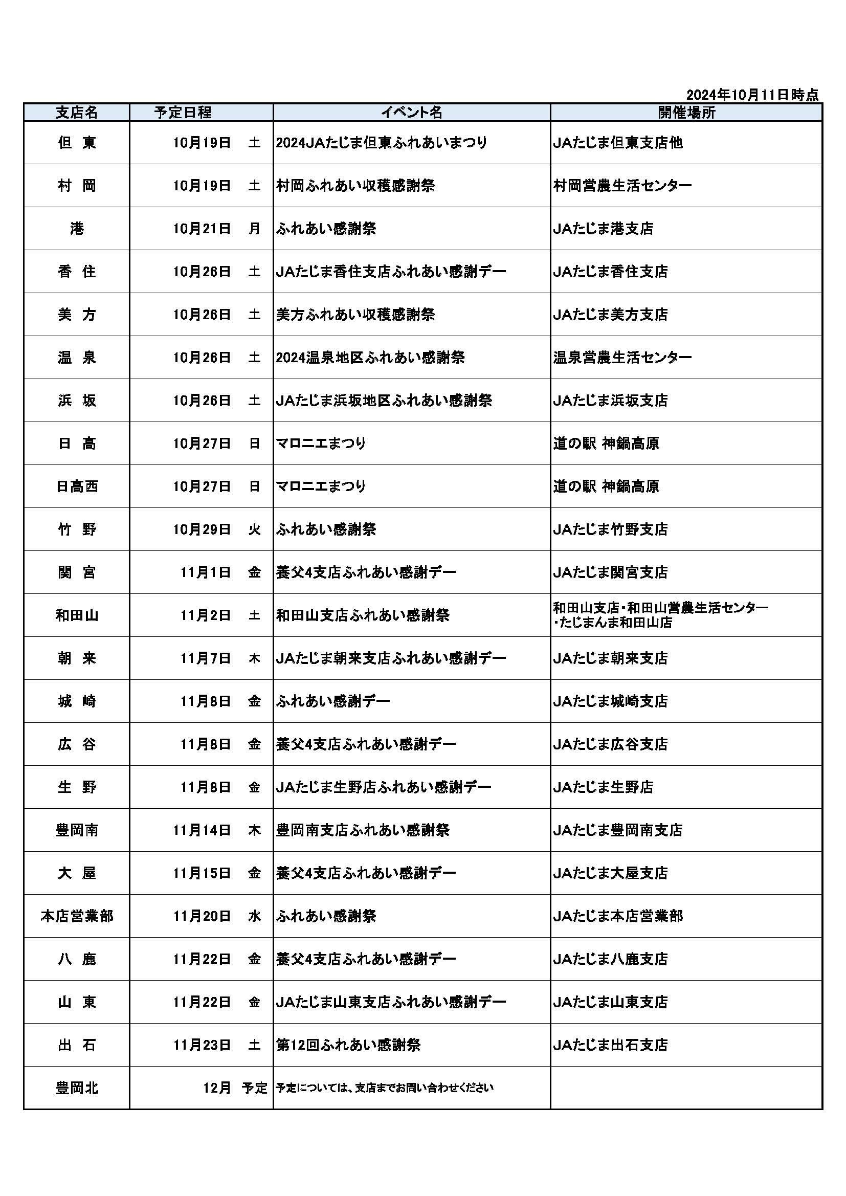 2①令和6年度ふれあい祭り　ふれあい感謝祭実施予定表+(1).jpg